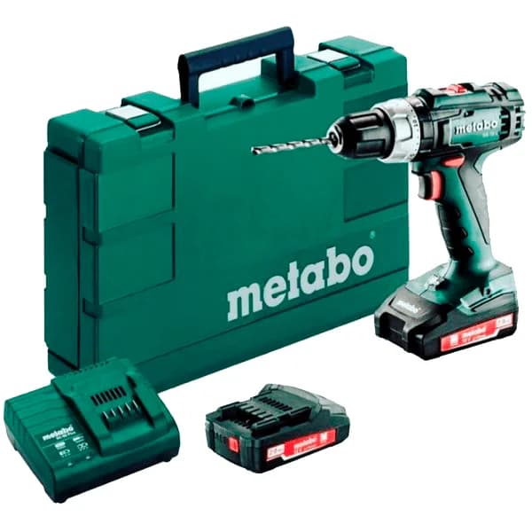 BAT - ATORNILLADOR METABO 18V 13MM C/P SB18L   2BAT+CARG      (15)