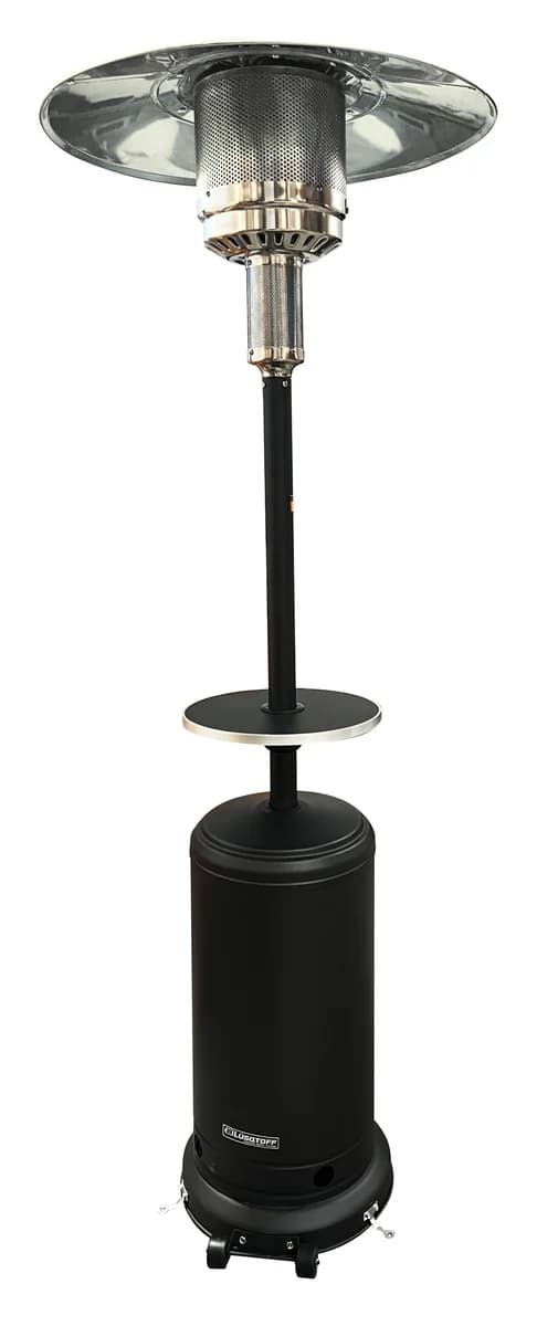 CALEFACTOR LUSQTOFF EXTERIOR SOMBRILLA NEGRO C/MESA 10.000CAL 6MTS N/R