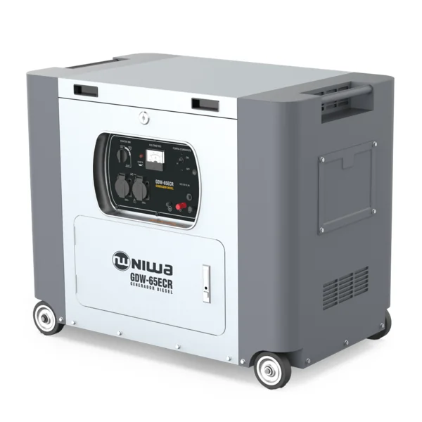 GENERADOR 220V  6 KVA NIWA 8.7HP ENCABINADO DIESEL GDW-65-EC   (40)