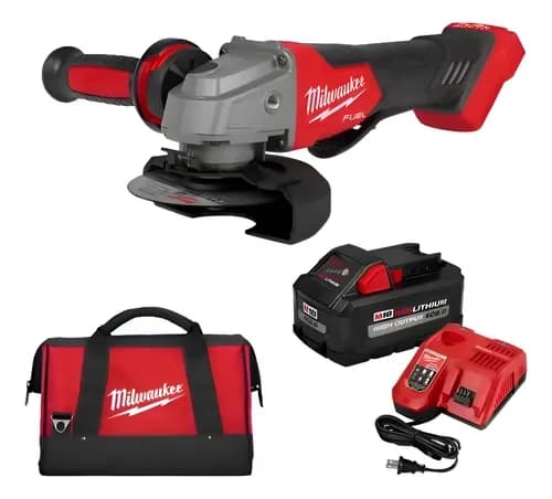 BAT - AMOLADORA 4.1/2 MILWAUKEE FUEL 18V   1BAT+CARG+BOLSO