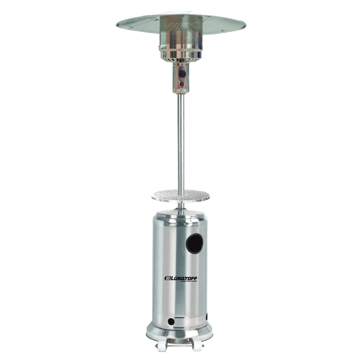 CALEFACTOR LUSQTOFF EXTERIOR SOMBRILLA PLATEADO 10.000CAL 6MTS