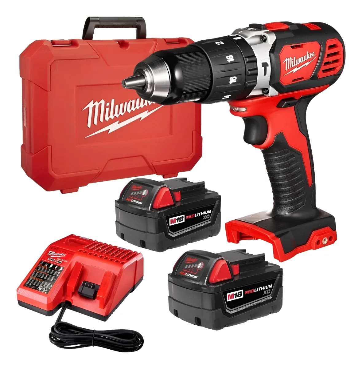 BAT - ATORNILLADOR TAL.MILWAUKEE 18V 13MM CP LI 2607 1BAT+CARG+BOLSO N/R