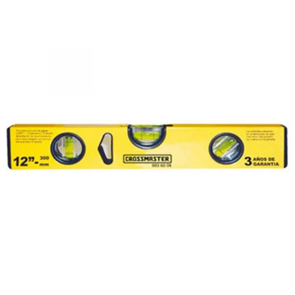NIVEL ALUMINIO 16" CROSSMASTER 400MM 3 GOTAS