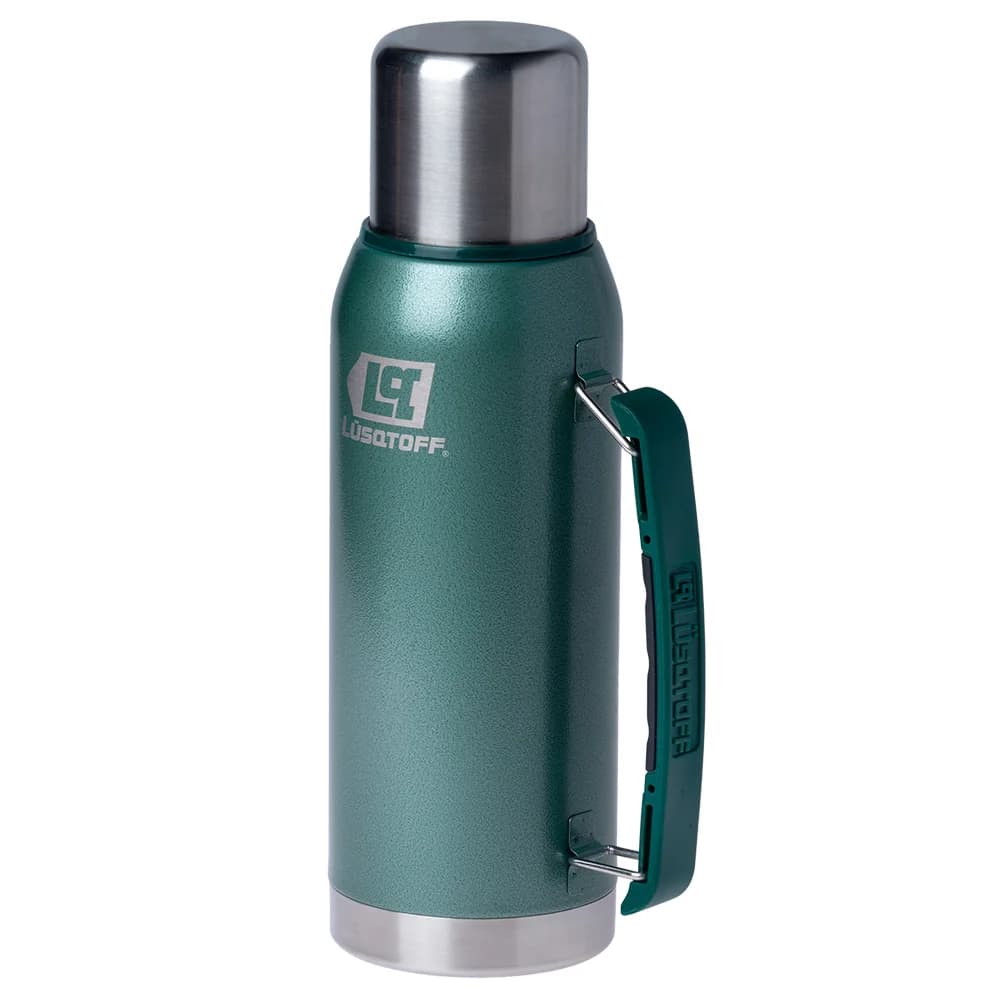 TERMO ACERO LUSQTOFF 1L C/MANIJA VERDE