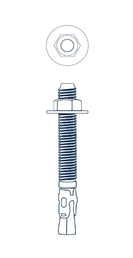 BROCA PERNO ZINCADO BREMEN M12 X 1.75 X 120