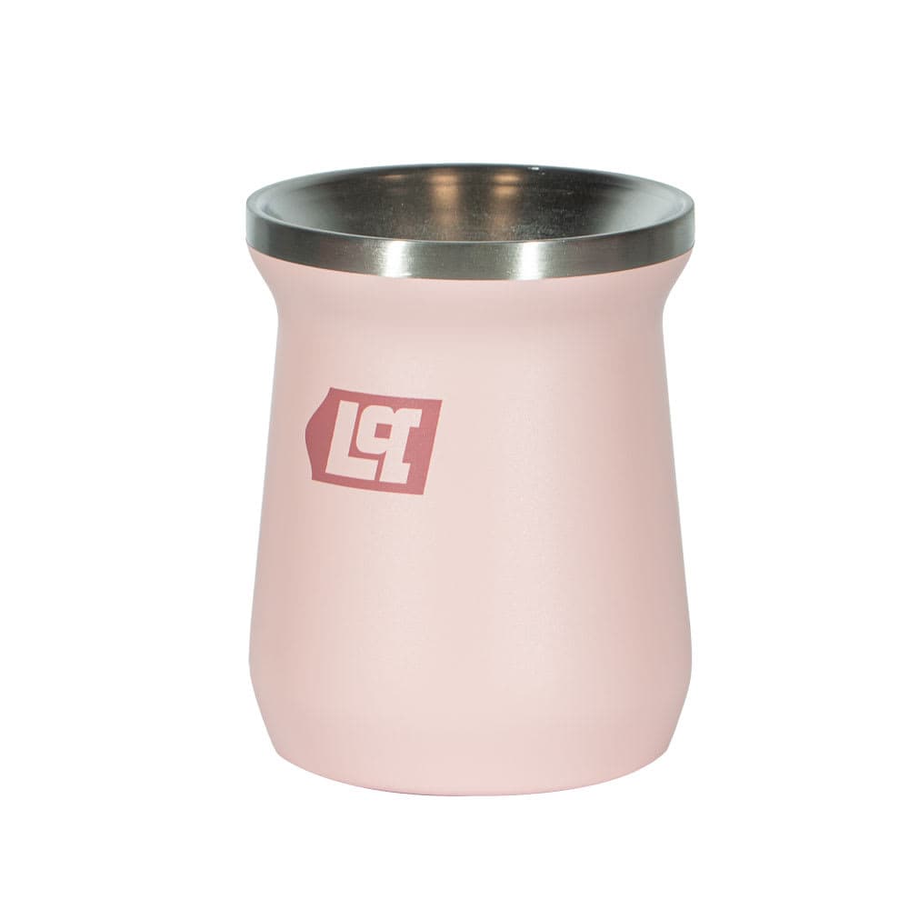 MATE LUSQTOFF DE ACERO INOXIDABLE 300ML ROSA PASTEL