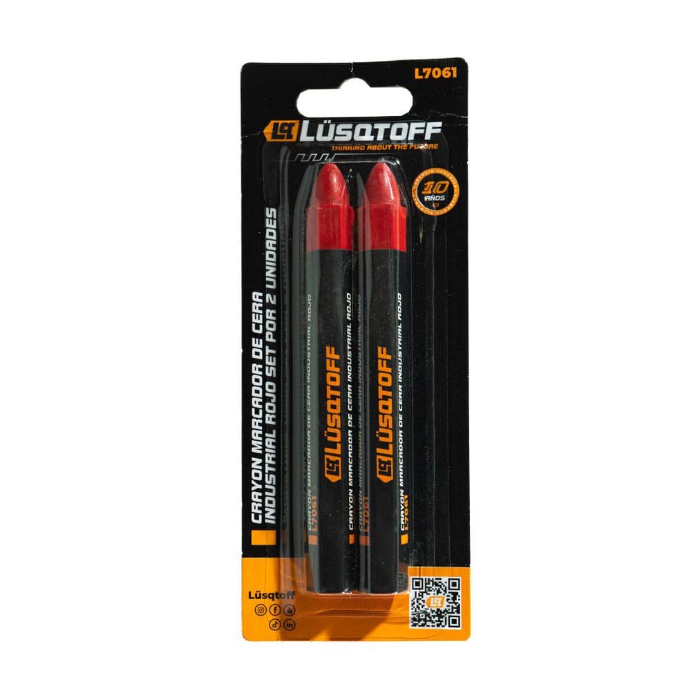 CRAYON MARCADOR DE CERA LUSQTOFF ROJO foto 3