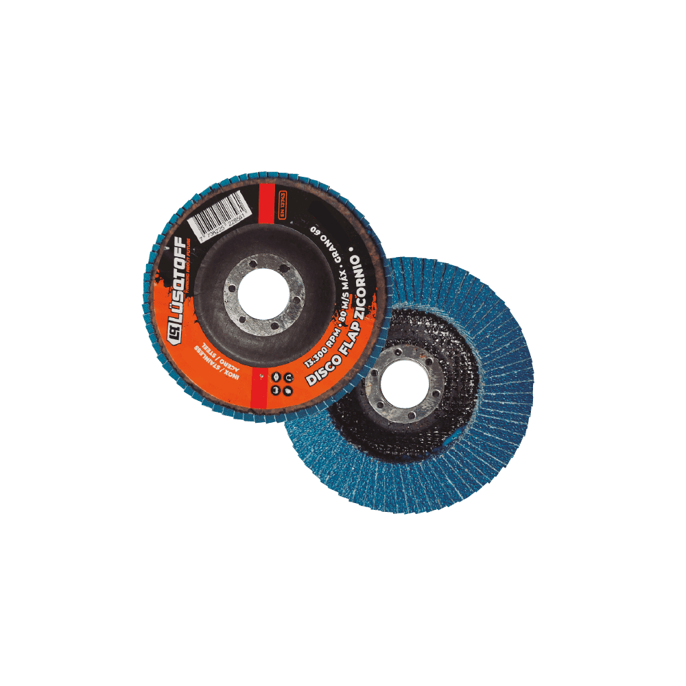 DISCO FLAP LUSQTOFF 115 G60 ZIRCONIO ACERO