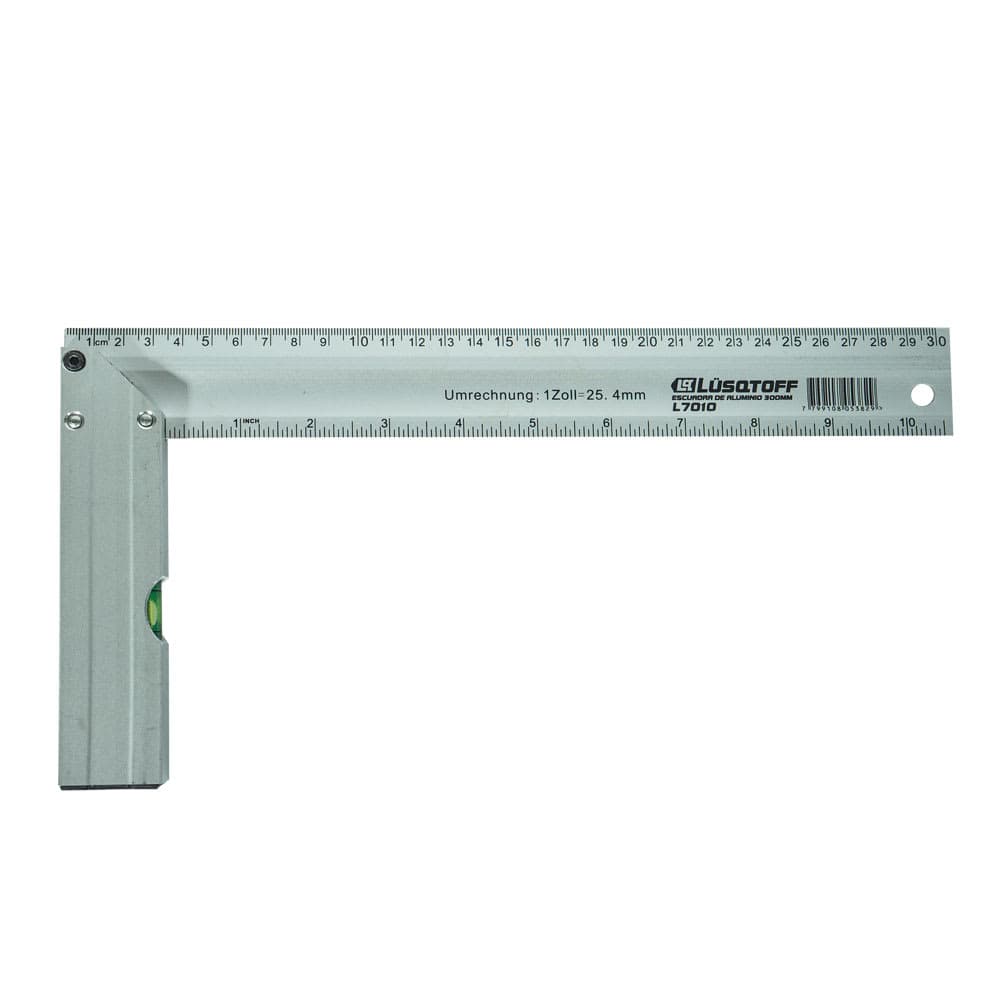 ESCUADRA ALUMINIO LUSQTOFF 350MM C/NIVEL