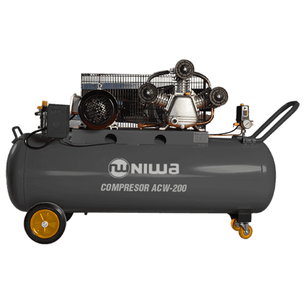 COMPRESOR 200 LTS 380V 4HP TRICILINDRICO CORREA TRIFASICO NIWA