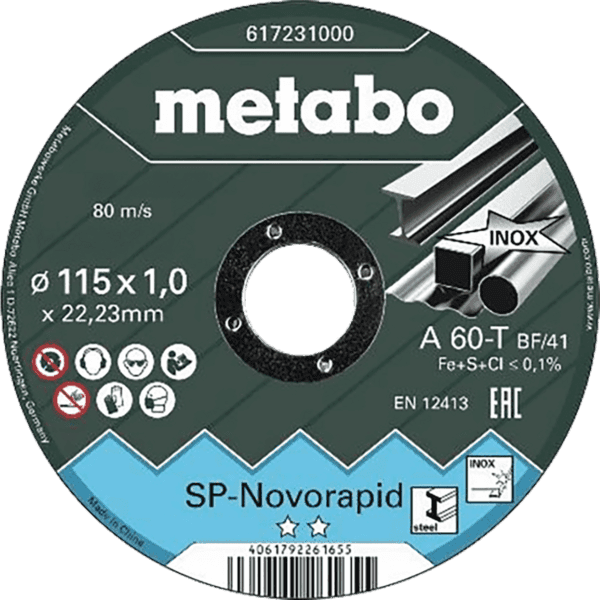 DISCO METABO HIERRO PLANO 115 X 1.0