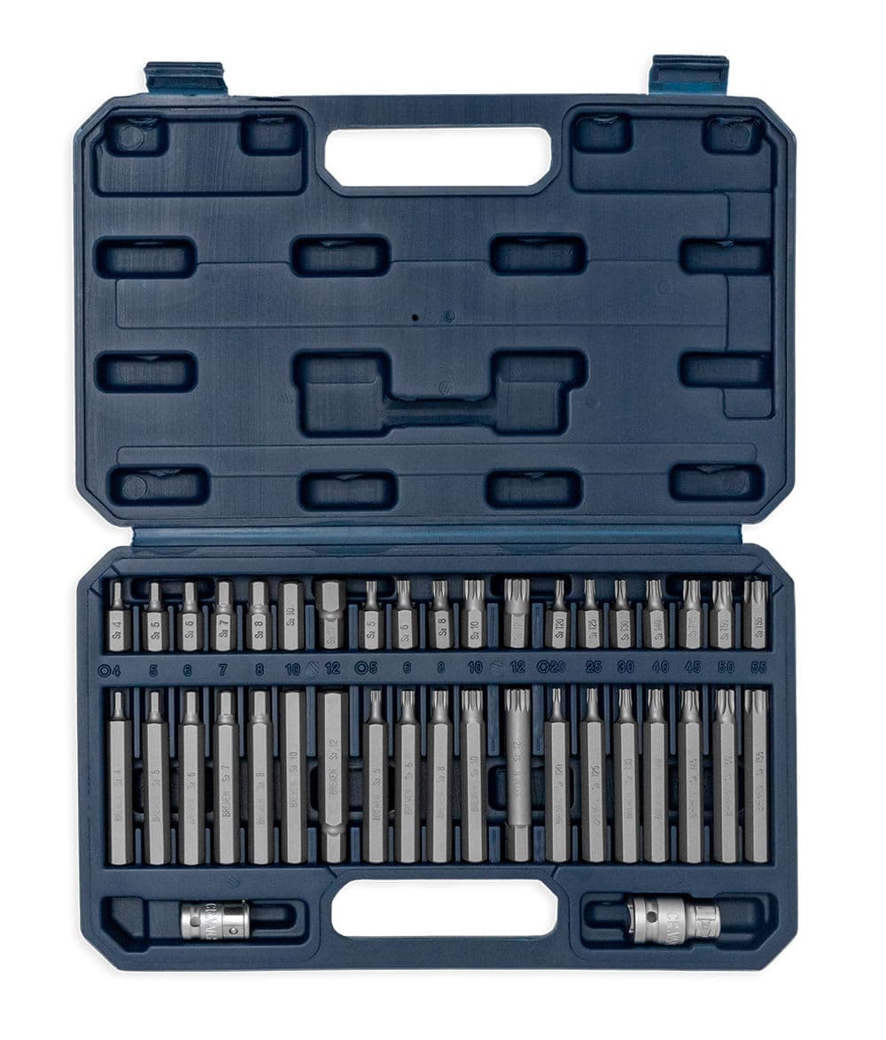 JGO PUNTAS BREMEN HEXA-TORX-MULTIESTRIA 40PZS ENCASTRE 10MM
