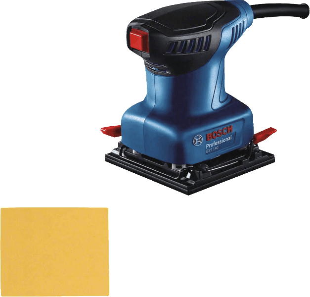LIJADORA ORBITAL BOSCH 101 X 112MM GSS 140 C/COLECTOR DE POLVO