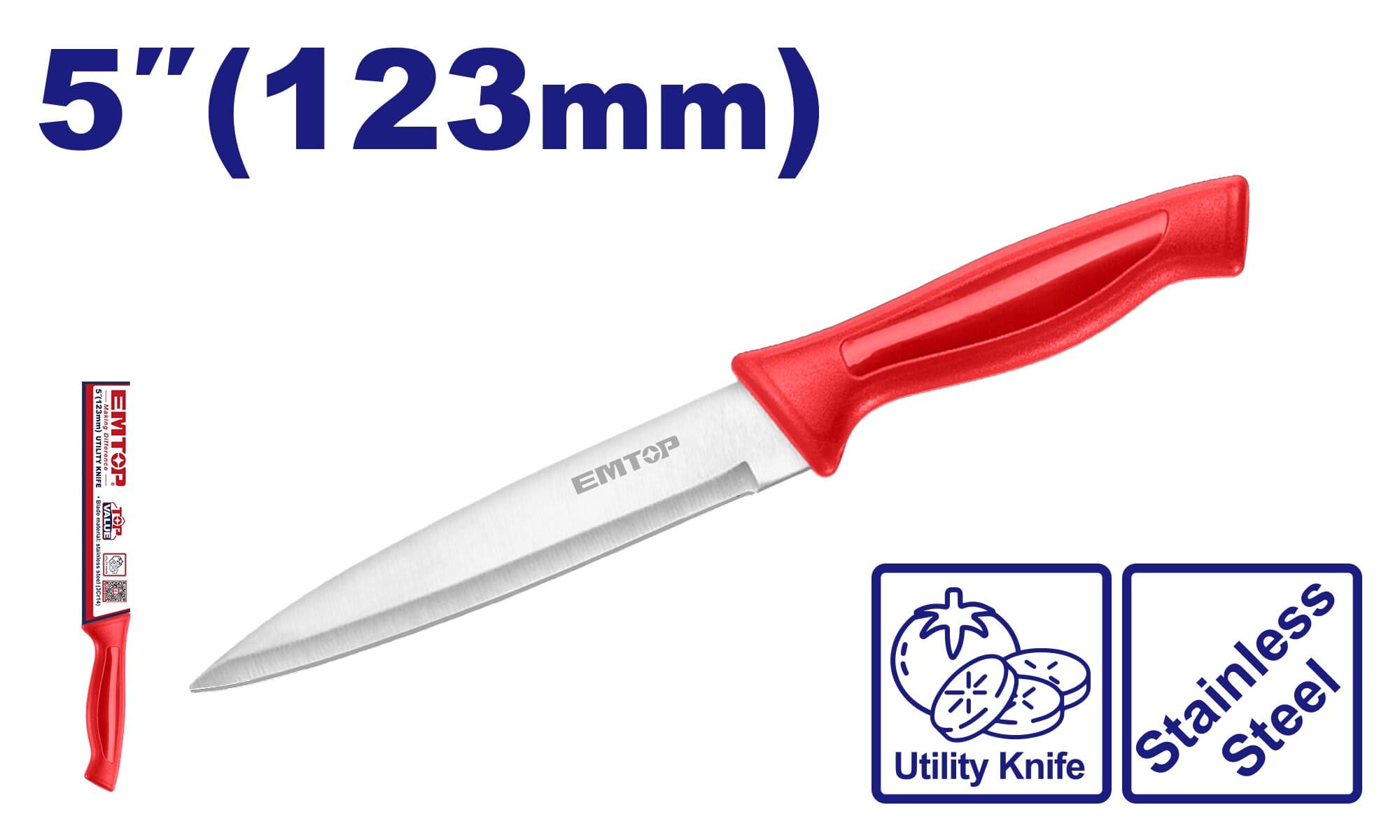 CUCHILLO EMTOP 5" MULTIUSOS