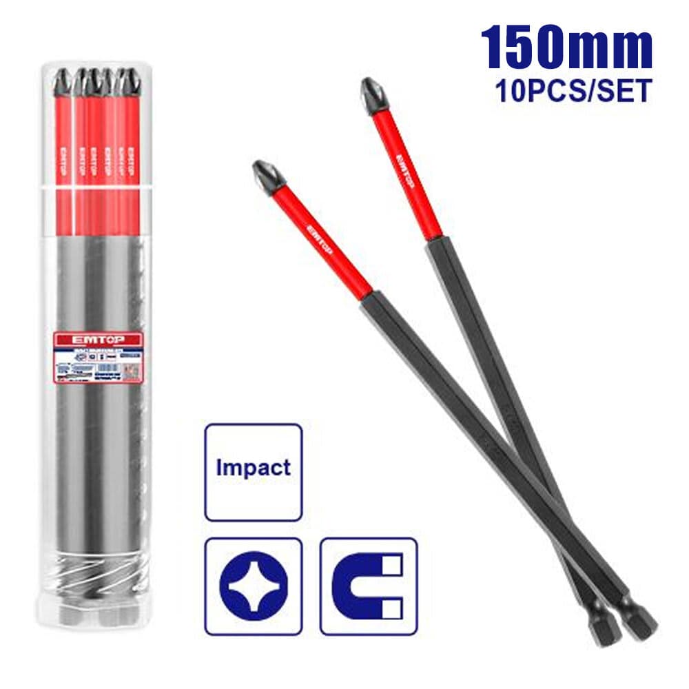 PUNTA P/ATORNILLADOR EMTOP PH2X150MM X UNIDAD (10)