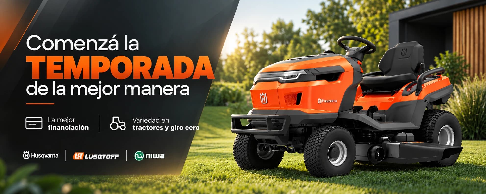 Comenzá la temporada de la mejor manera: Husqvarna, Lusqtoff y Niwa