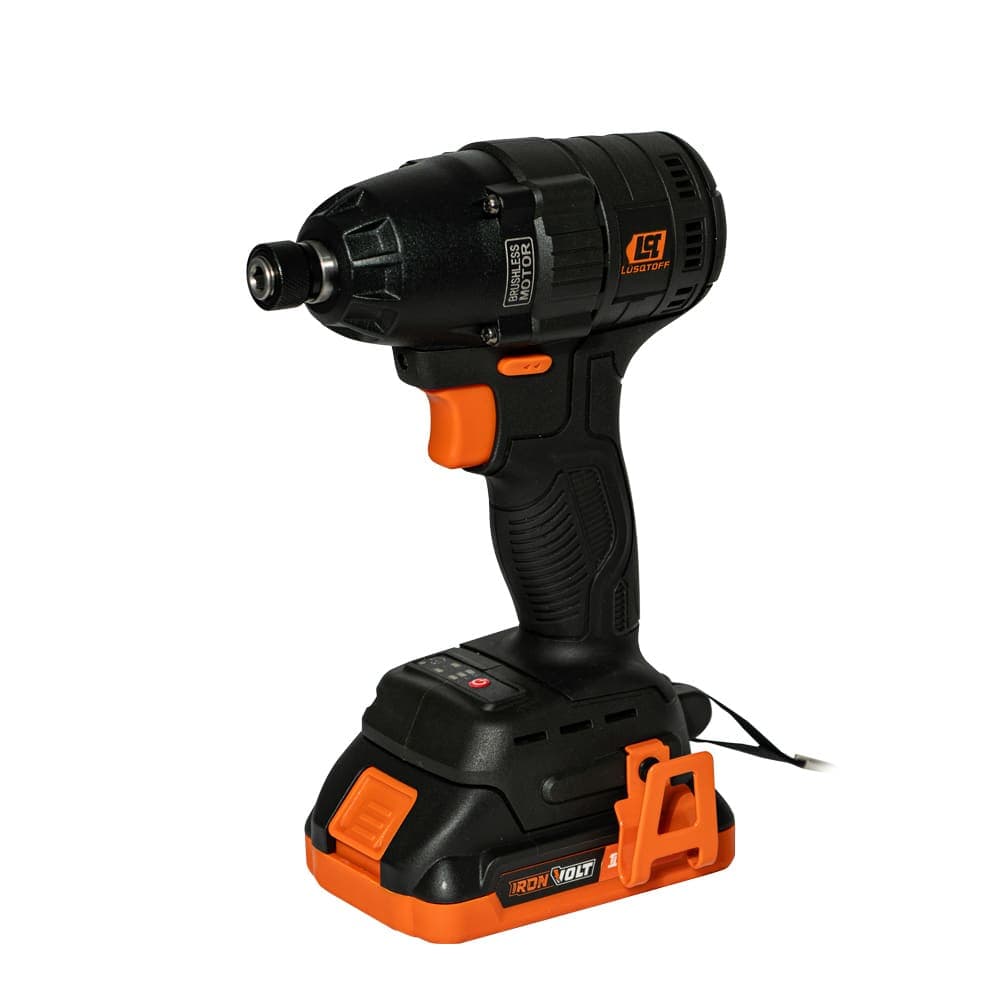 BAT - ATORNILLADOR IMPACTO LUSQTOFF BLACK 1/4" BRUSHLESS 2BAT+CARG