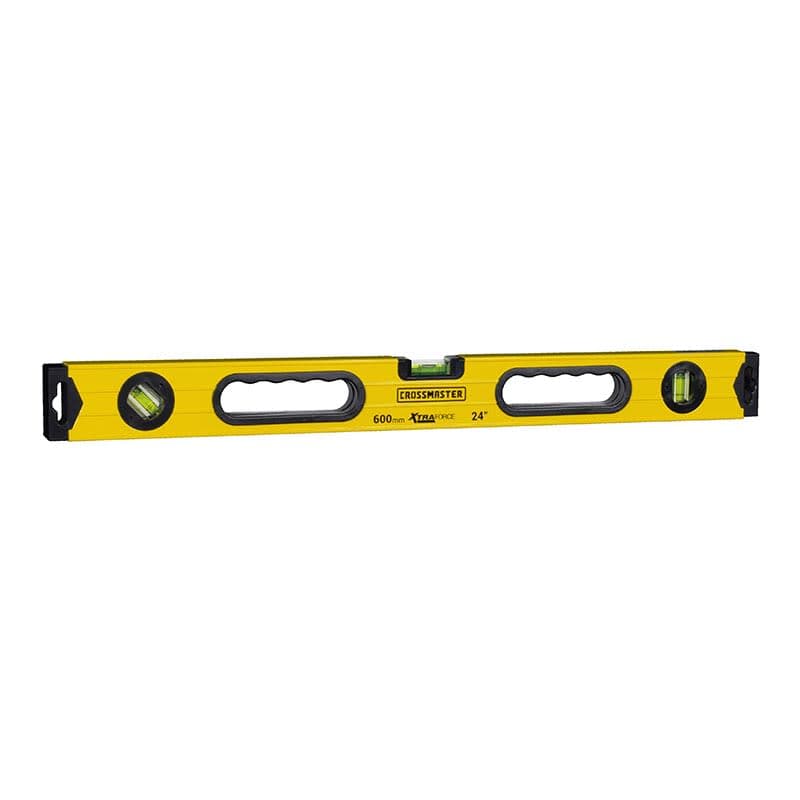 NIVEL ALUMINIO 24"CROSSMASTER XTR 600MM 3 GOTAS