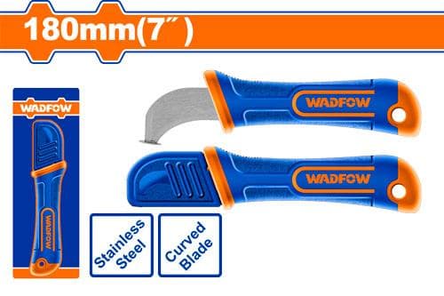 CUCHILLO PELACABLES WADFOW 18MM CURVO