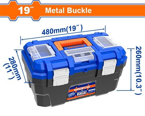 CAJA HERRAMIENTAS PLAST WADFOW 19P CIERRE METALICO