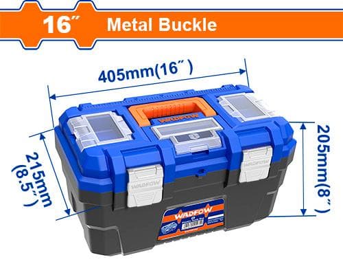 CAJA HERRAMIENTAS PLAST WADFOW 16P CIERRE METALICO
