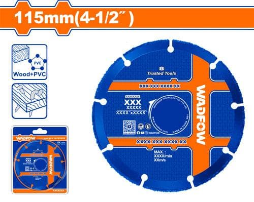 DISCO DIAMANTADO WADFOW P/MADERA 115MM