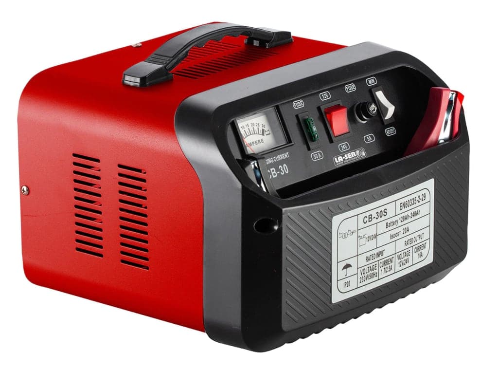CARGADOR DE BATERIAS LA-SER CB-30S 20AMP 12/24V C/AMP