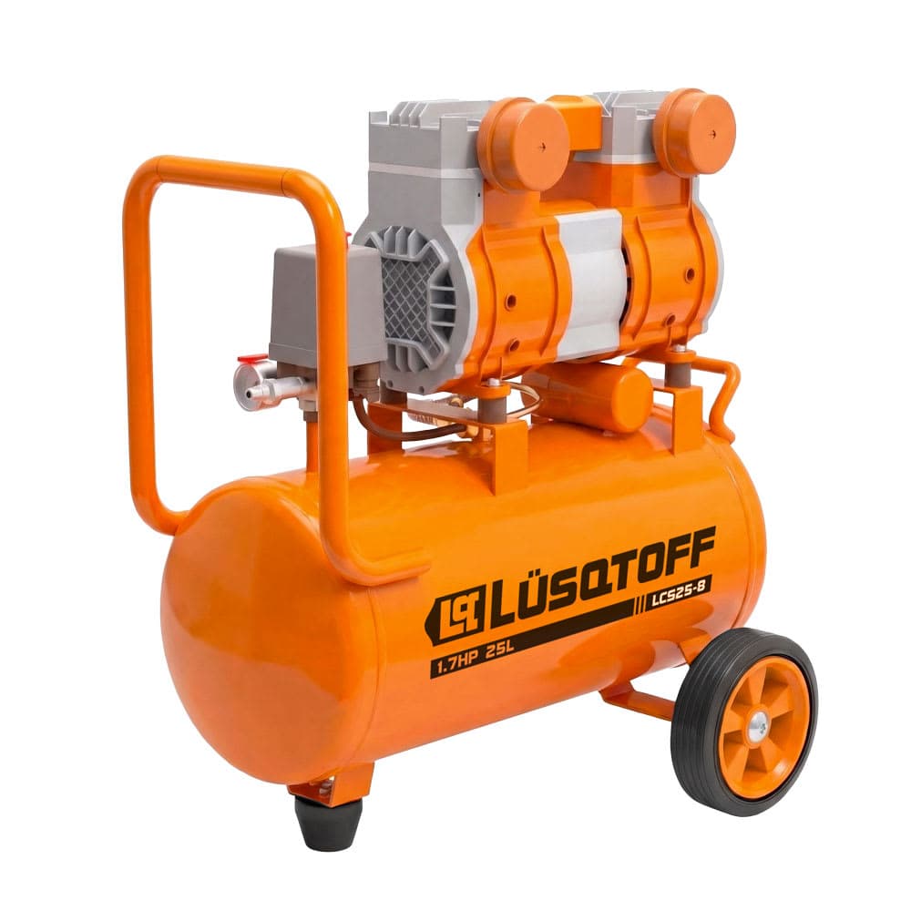 COMPRESOR 25 LTS 220V 1.7HP BICILINDRICO LUSQTOFF LIBRE DE ACEITE