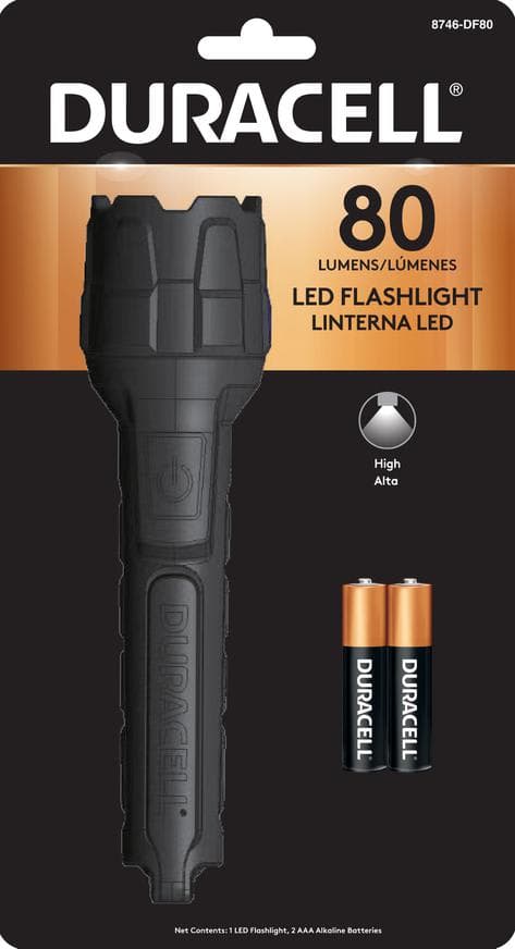 LINTERNA DURACELL ENGOMADA 80L
