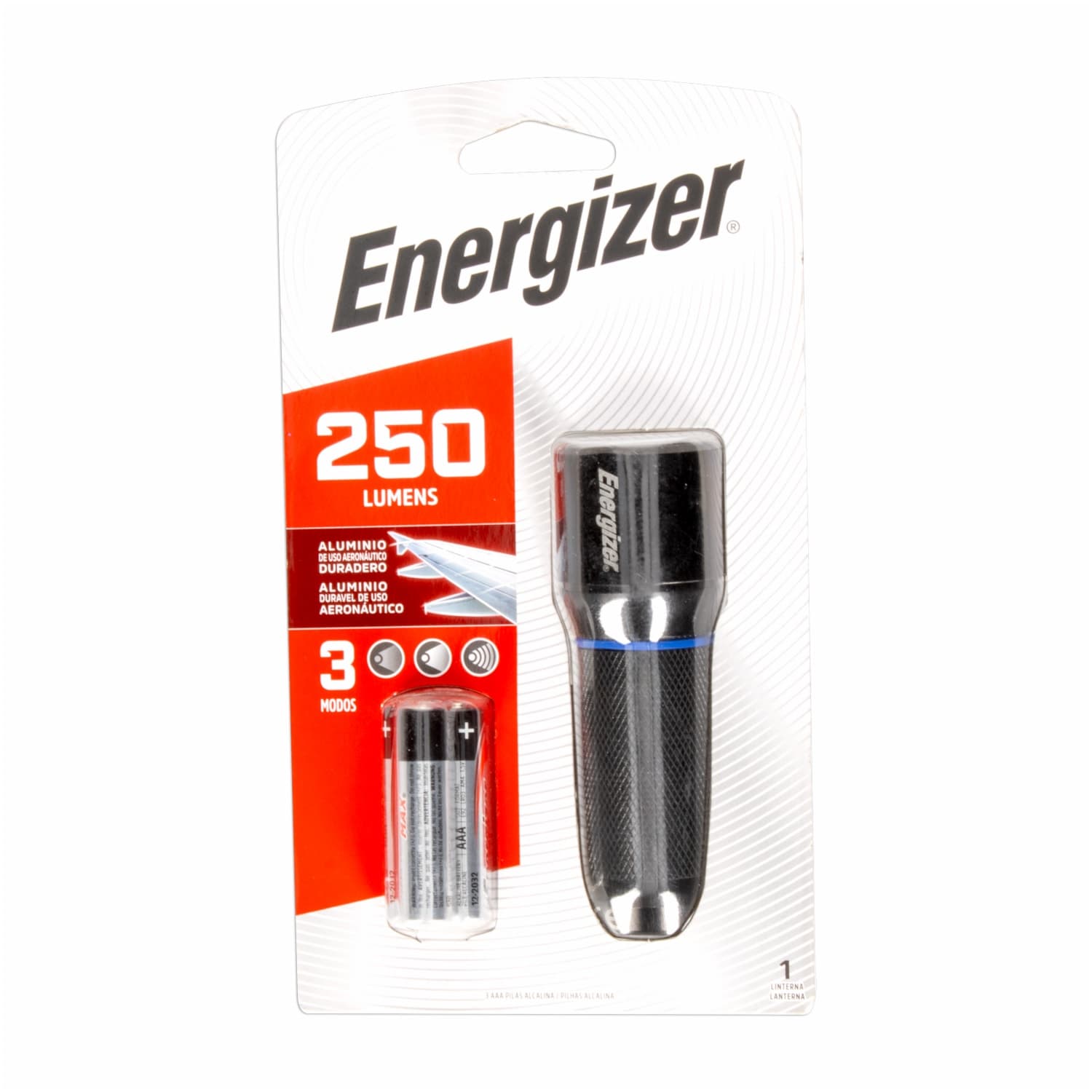 LINTERNA ENERGIZER METALICA MTL 250