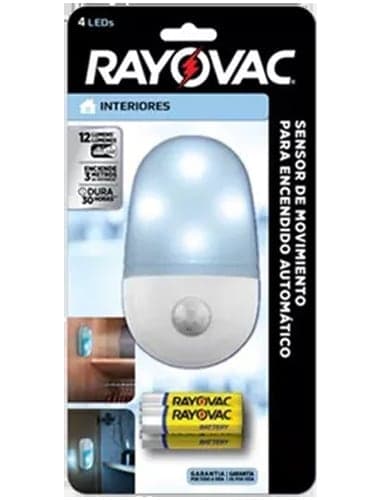 LINTERNA RAYOVAC CON SENSOR DE MOVIMIENTO