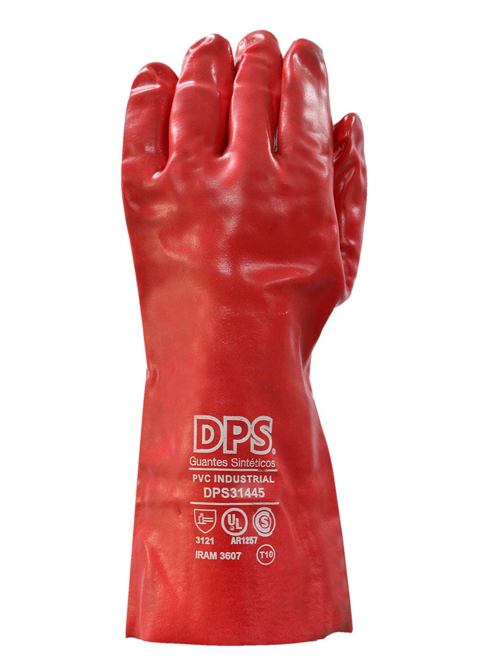 GUANTE PVC 35CM ROJO