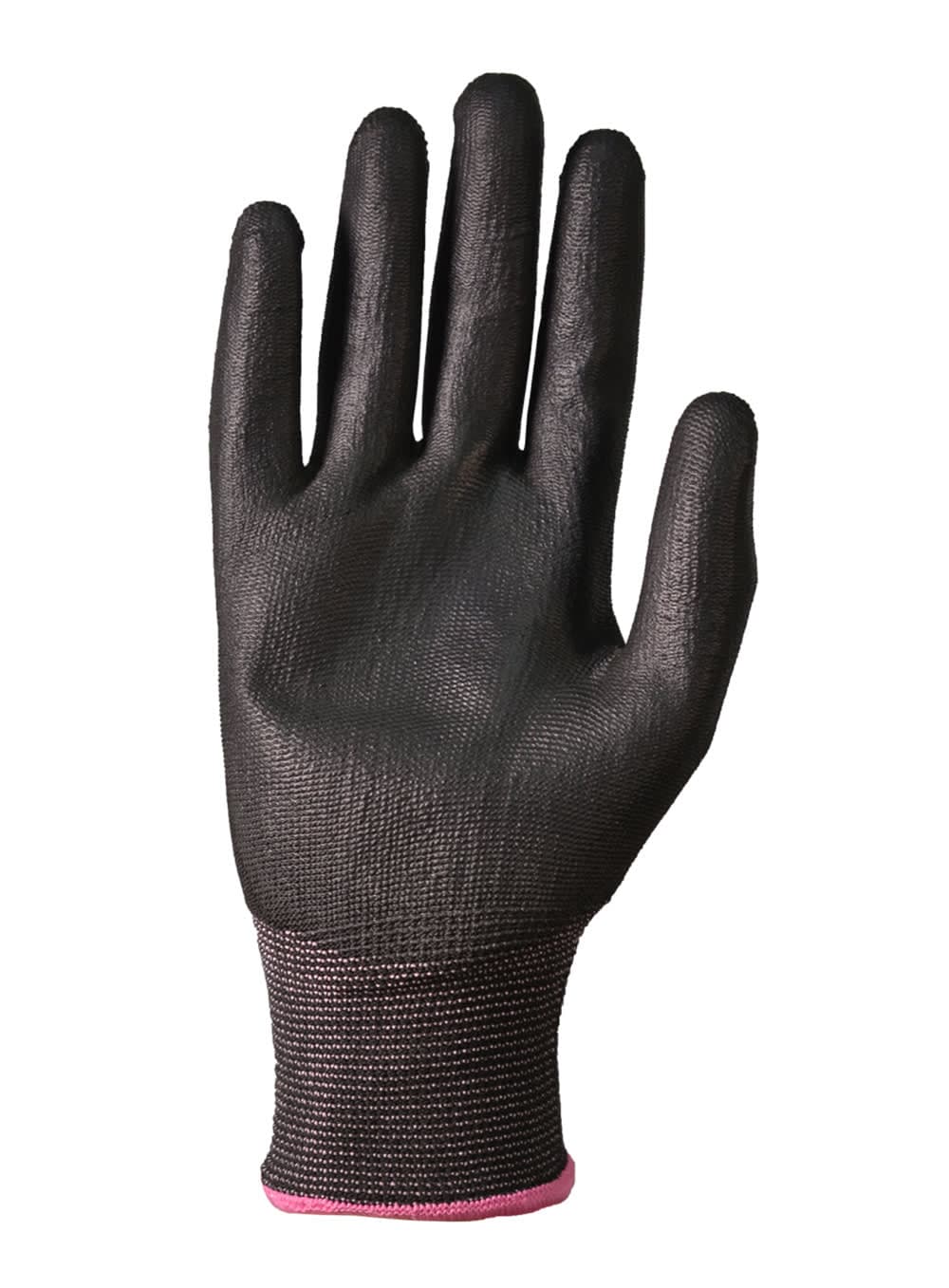 GUANTE TEJIDO NYLON BAÑO PU ESPUMOSO NEGRO T7