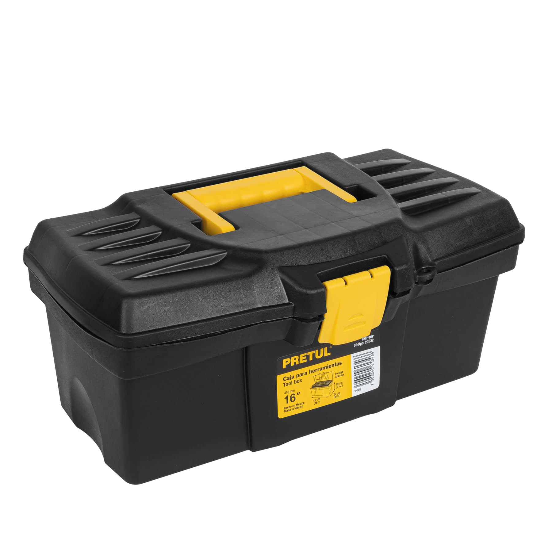 CAJA HERRAMIENTAS PRETUL 16" N/R