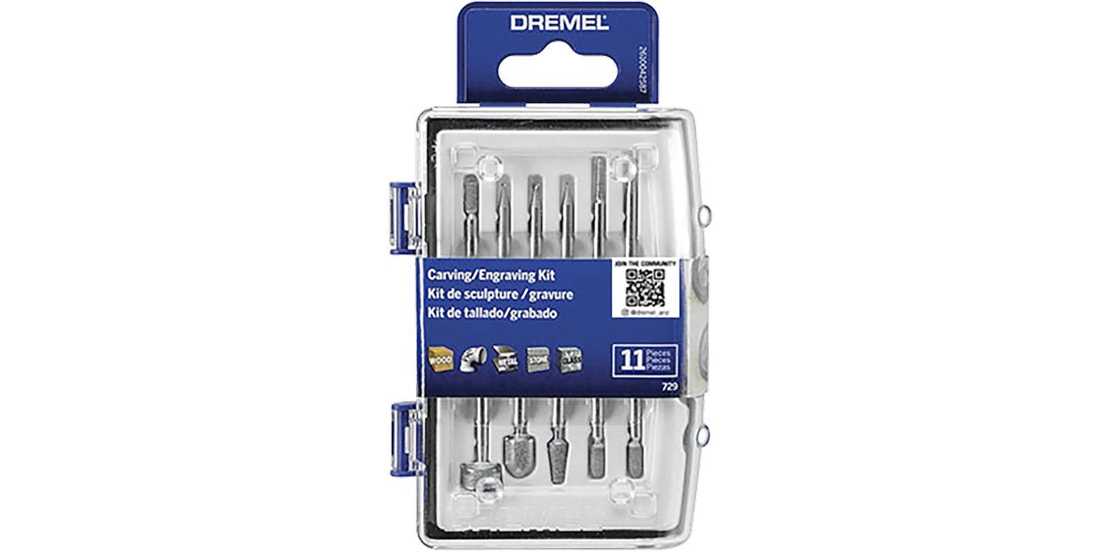 DREMEL DR729 KIT DE TALLADO/GRABADO 11ACC --