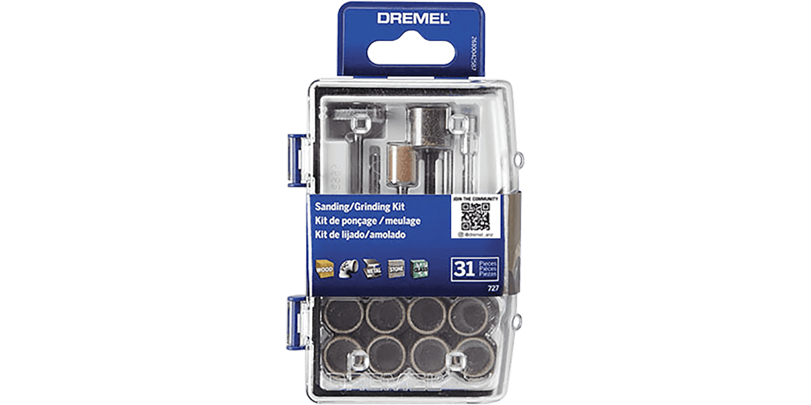 DREMEL DR727 KIT LIJADO/AMOLADO 31ACC -