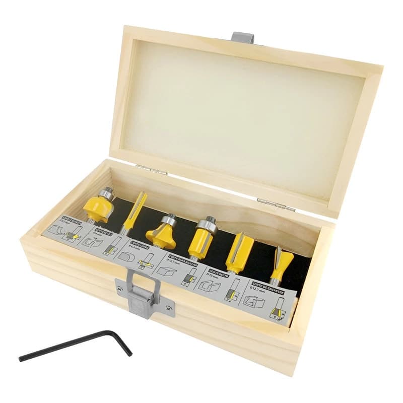 KIT FRESAS BAROVO 6U P/MADERA -*-